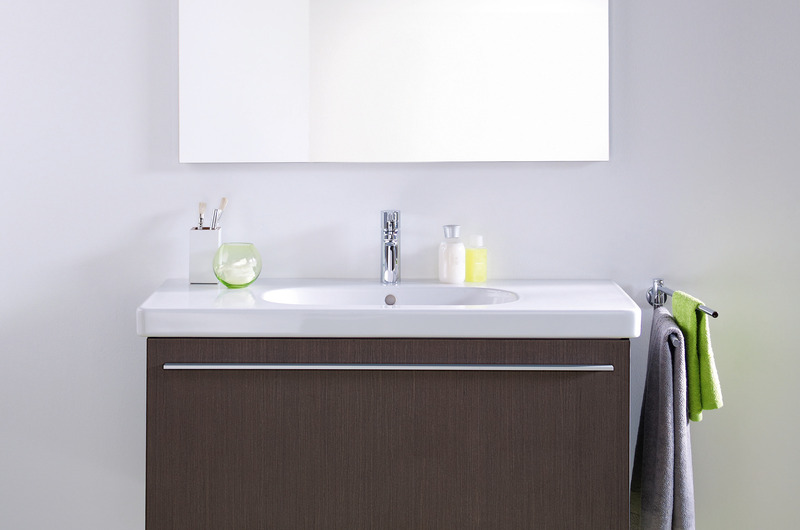 Badmöbel der Komplettbadserie D-Code von Duravit