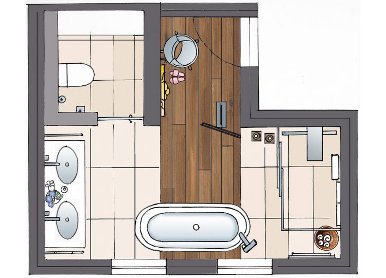 Familienbad mit viel Flair