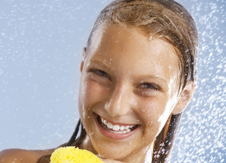 Wohlgefühl unter der Dusche
