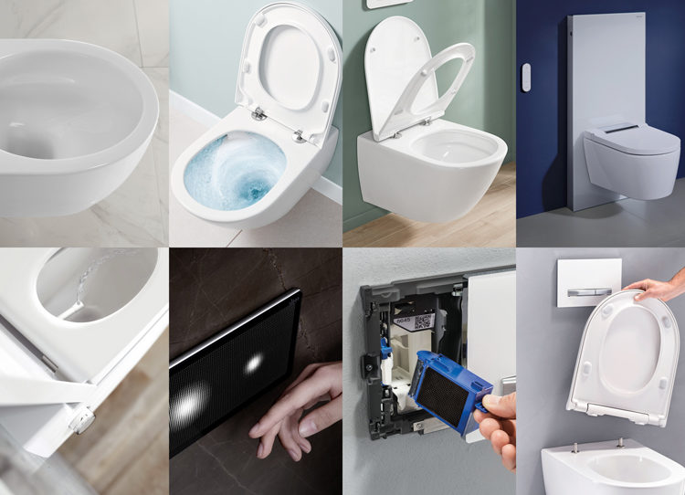 Collage Innovationen für das private WC