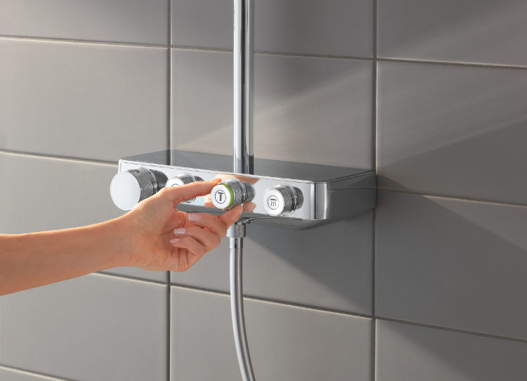 Armatur Grohe Smart Control mit speicherbarer Duschtemperatur