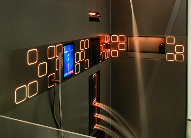 Smartes Duschsystem von Laufen mit Display